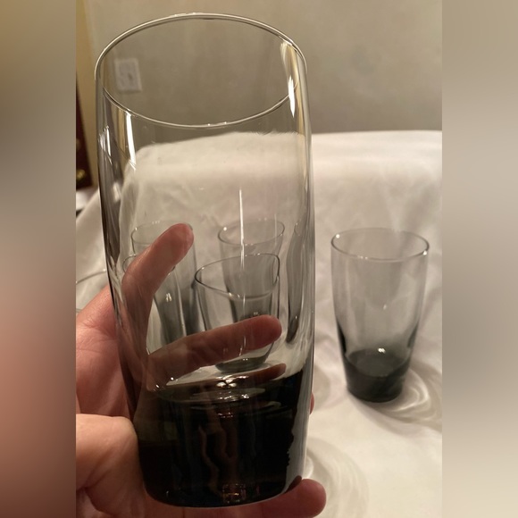 Set of 6 Libbey Classic Smoke Gray Cooler Tumbler Glasses Large, Bar Drinkware - Picture 4 of 7